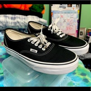 Selling black low top vans worn like less than 5 times